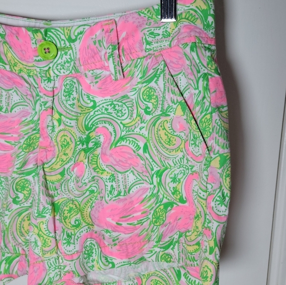 Lilly Pulitzer Flamingo Callahan Shorts | Lilly Pulitzer | Size 0 - Picture 2 of 9